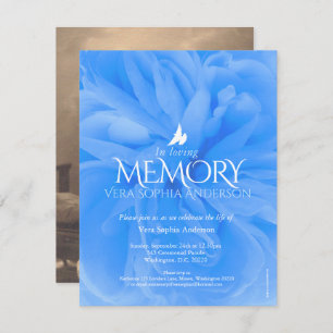 Invitaciones funerarias al rosa azul