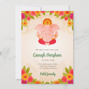 Invitaciones Ganesh Chaturthi Invita Ganpati