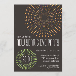 Invitaciones geométricas del fiesta de los Años