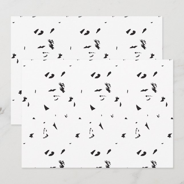 Invitaciones góticas minimalistas | Estilo moderno (Anverso / Reverso)