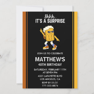 Invitaciones graciosas para 40 cumpleaños hombres