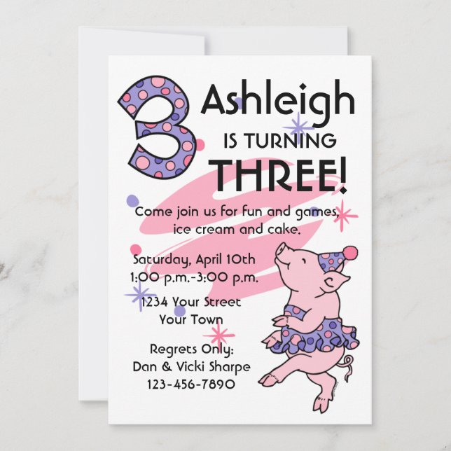 Invitaciones guarras del personalizado del (Anverso)
