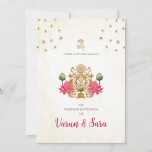 Invitaciones hindúes para bodas e invitaciones ind