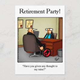 Invitaciones humorísticas de Fiesta de Jubilación