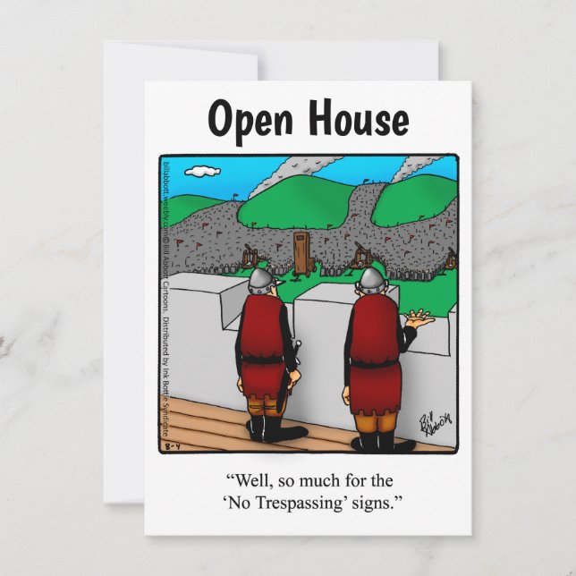 Invitaciones humorísticas de la Casa Abierta "Espe (Anverso)