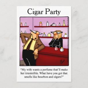 Invitaciones humorísticas del Fiesta del cigarro