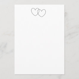 Invitaciones "Interbloqueo de corazones"