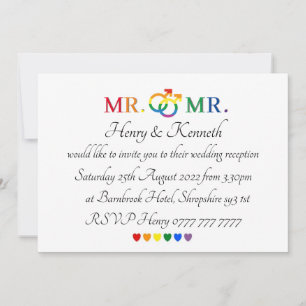 Invitaciones - Invitación de Boda de Sr y Sr