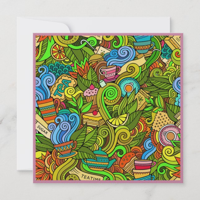 Invitaciones irresistibles para fiestas en tiempos (Anverso)