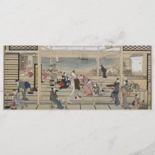 Invitaciones japonesas del arte de Utamaro