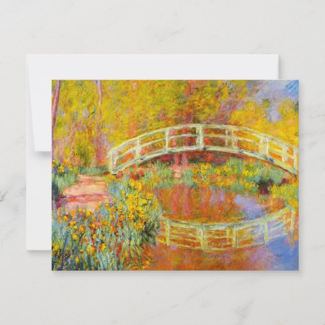 Invitaciones japonesas del puente de Monet (Anverso)