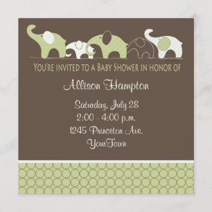 Invitaciones juguetonas de Baby Shower del