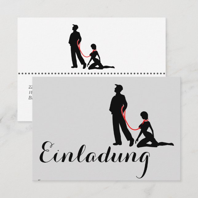 Invitaciones Leine (Anverso / Reverso)