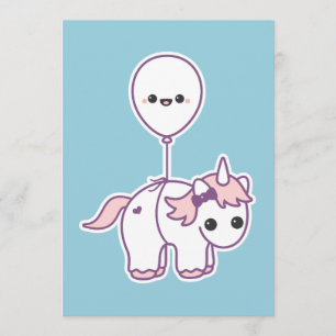 Invitaciones lindas de Baby Shower del unicornio