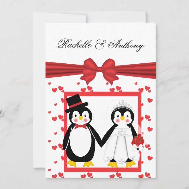 Invitaciones lindas de la boda de la novia y del (Anverso)
