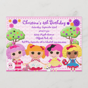 Invitaciones lindas de la fiesta de cumpleaños de