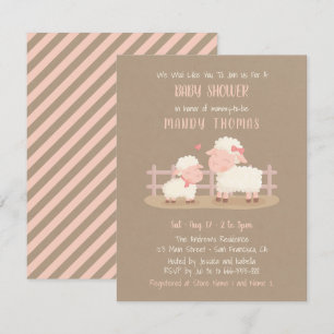 Invitaciones lindas del fiesta de Baby Shower del