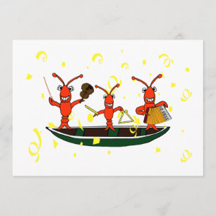 Invitaciones lindas del fiesta de los cangrejos de