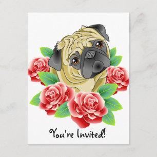 Invitaciones lindas del fiesta del perro del