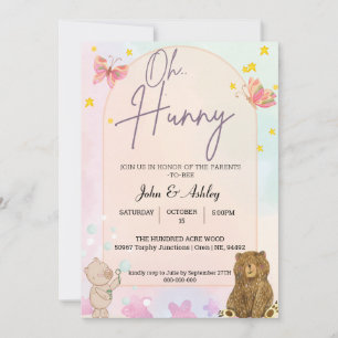 Invitaciones Lindas del Oso Pooh