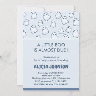 Invitaciones lindas para baby shower de Halloween