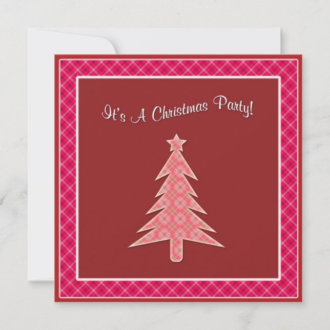 Invitaciones lindas para fiesta de Navidad (Anverso)