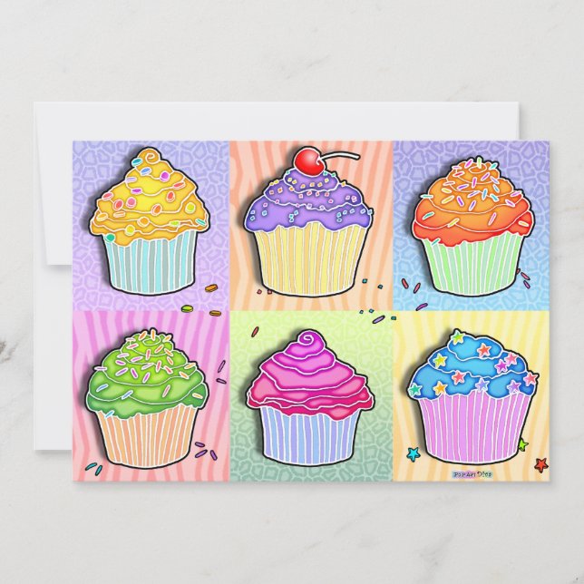 Invitaciones - magdalenas del arte pop (Anverso)