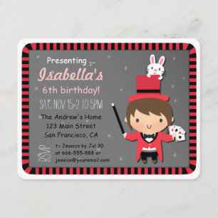 Invitaciones Mágicas para Fiesta de Niños con Chic