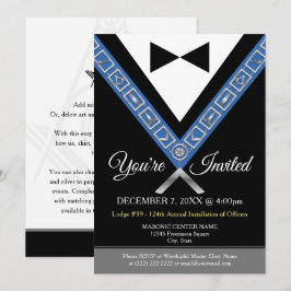 Invitaciones masónicas | Masón Masón de Tuxedo Jew