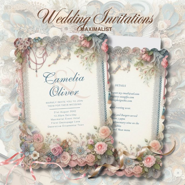 Invitaciones maximalistas de matrimonio ocupadas d (Subido por el creador)