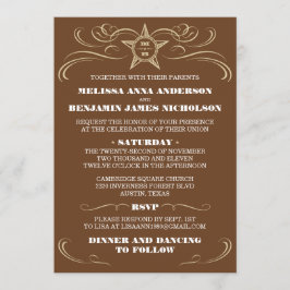 Invitaciones meridionales de la boda del estilo de