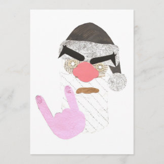 Invitaciones metalizado de Santa