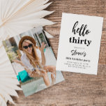 Invitaciones minimalistas de cumpleaños número 30<br><div class="desc">Minimalista Invitación de cumpleaños a la foto número 30. ¡Listo para ser personalizado por usted!</div>