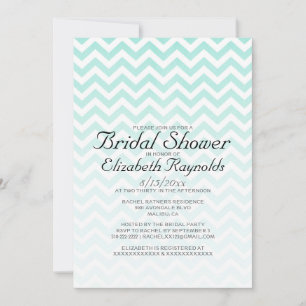 Invitaciones modernas a Chevron Bridal Shower