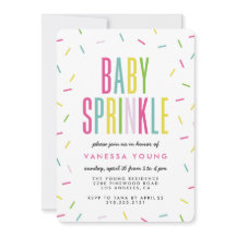 Invitaciones modernas a la ducha con rociador de b