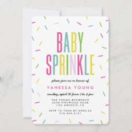 Invitaciones modernas a la ducha con rociador de b