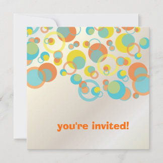 Invitaciones modernas/burbujas contemporáneas
