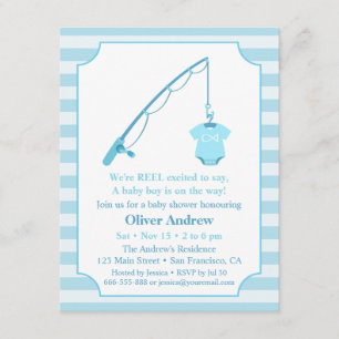 Invitaciones modernas de baby shower con tema de p