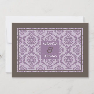 INVITACIONES MODERNAS DE BODA :: colores de damasc