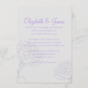 Invitaciones modernas de encargo de la boda de la