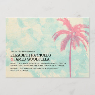 Invitaciones modernas de la boda de la arpillera