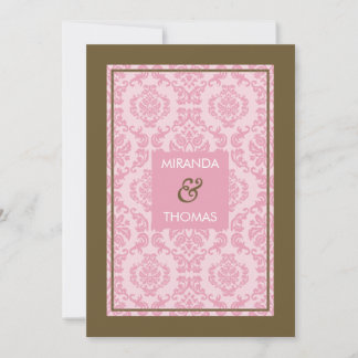 INVITACIONES MODERNAS DE LA BODA:: el damasco