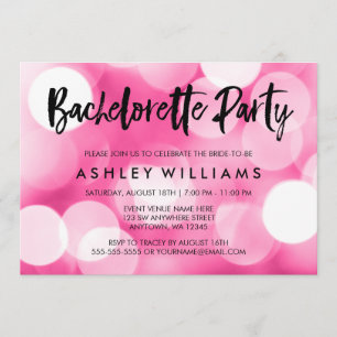 Invitaciones modernas del fiesta de Bachelorette