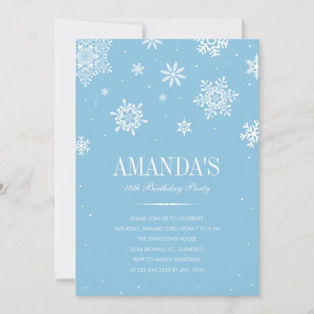 Invitaciones modernas del país de las maravillas (Anverso)