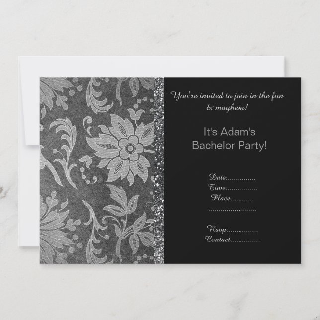 INVITACIONES MODERNAS DEL PARTIDO BACHELOR DE I DO (Anverso)