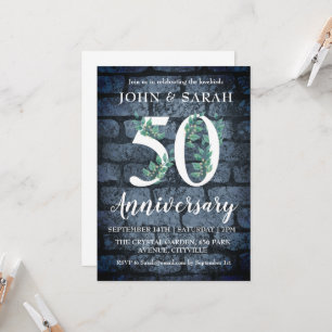 invitaciones modernas florales para fiesta de aniv
