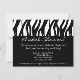 Invitaciones modernas para ducha de novias en blan