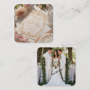 Invitaciones modernas para el amor clásico