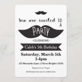 Invitaciones modernas para fiesta de cumpleaños de