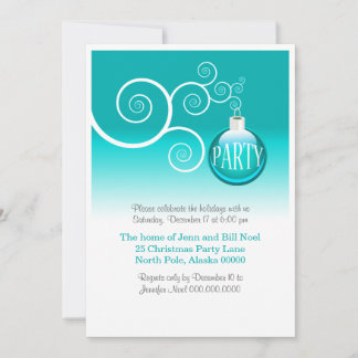 Invitaciones modernas para fiestas de vacaciones